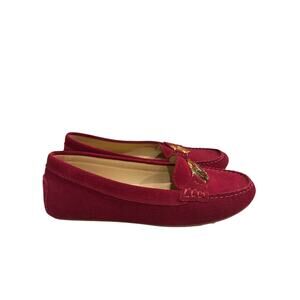 Michael Kors Fulton Moc Leather Suede Loafers Women's Size 6M Mulberry Shoes